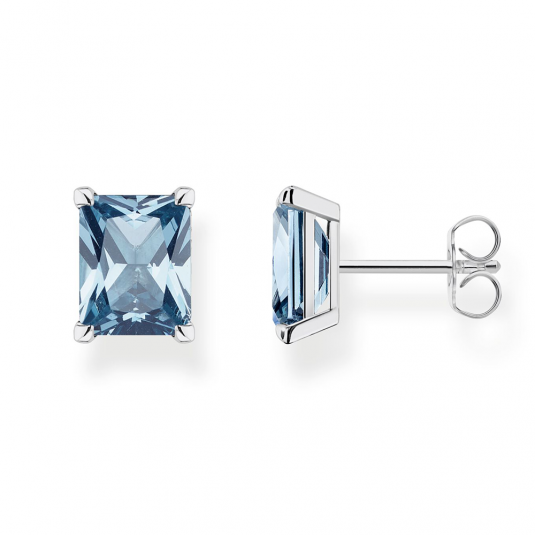 THOMAS SABO náušnice Blue stone silver náušnice H2201-009-1