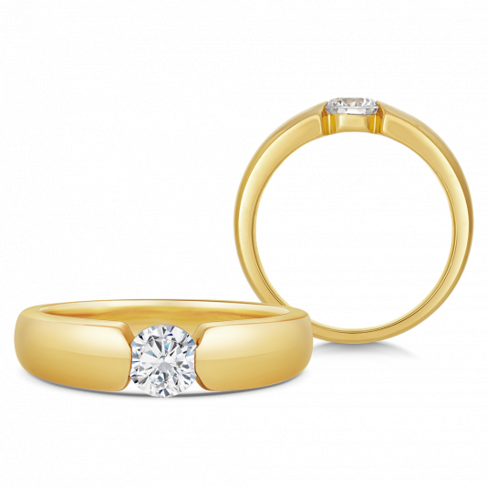 SOFIA DIAMONDS zlatý zásnubní prsten s diamantem 0,50 ct prsten BDRB00137YG