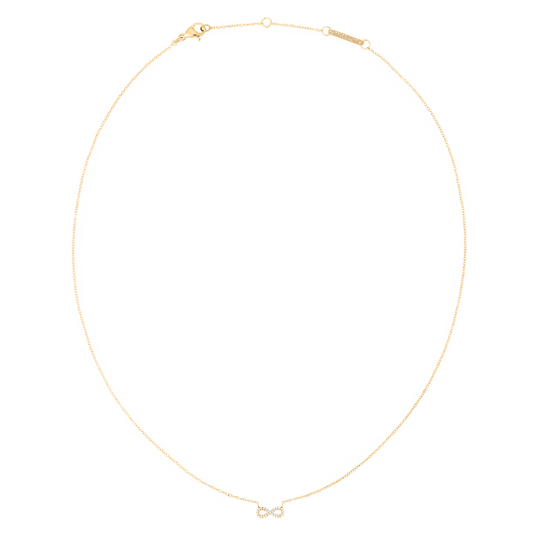 DANIEL WELLINGTON ocelový náramek Mirelle Infinity Necklace Gold náhrdelník DW00401638