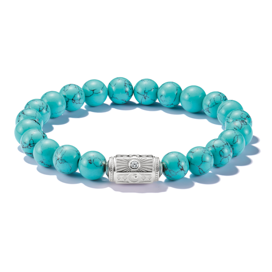 THOMAS SABO náramok imitated Turquoise Beads Elyndra A2212-405-17