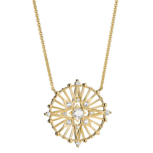 THOMAS SABO náhrdelník Star with white zirconia náhrdelník KE2393-M01-14