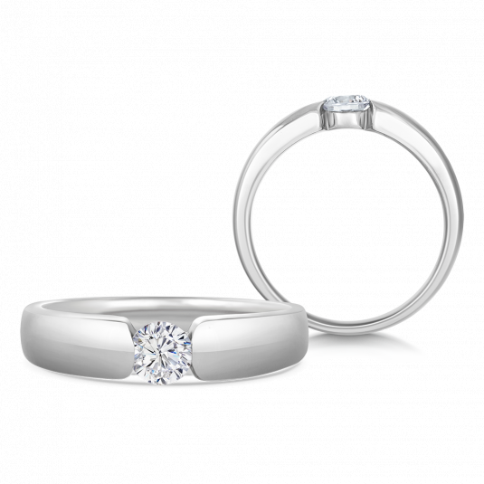 SOFIA DIAMONDS zlatý zásnubní prsten s diamantem 0,25 ct prsten BDRB00135WG