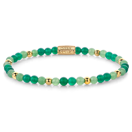 REBEL & ROSE náramek Green Morning Vibes náramek RR-40122-G