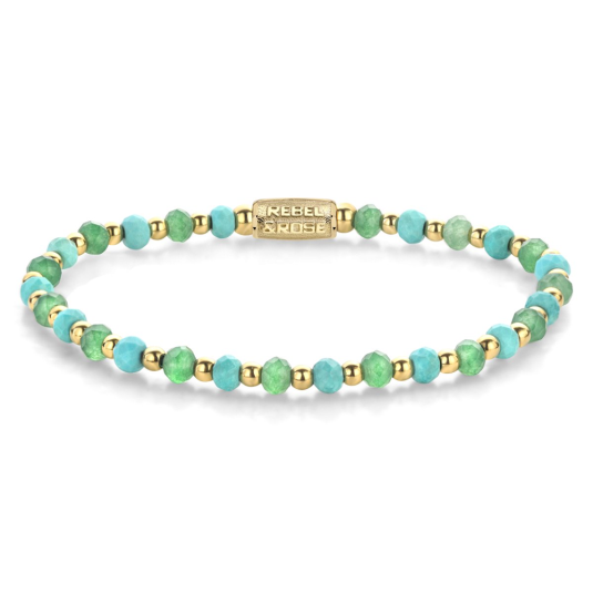 REBEL & ROSE náramek Blue Green Adventure náramek RR-40143-G