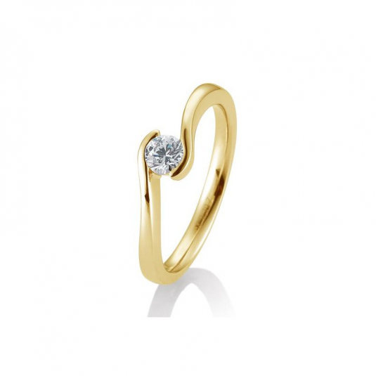 SOFIA DIAMONDS prsten ze žlutého zlata s diamantem 0,30 ct prsten BE41/85944-Y