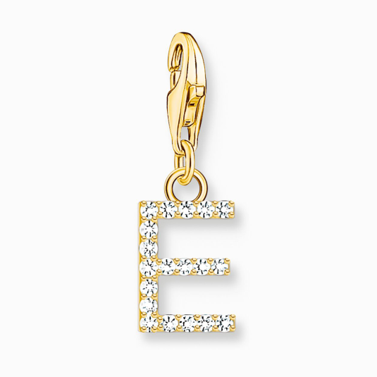 THOMAS SABO přívěsek charm letter E gold přívěšek 1968-414-14