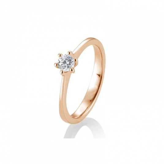 SOFIA DIAMONDS prsten z růžového zlata s diamantem 0,30 ct prsten BE41/84831-R