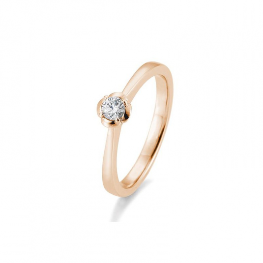 SOFIA DIAMONDS prsten z růžového zlata s diamantem 0,15 ct prsten BE41/05952-R