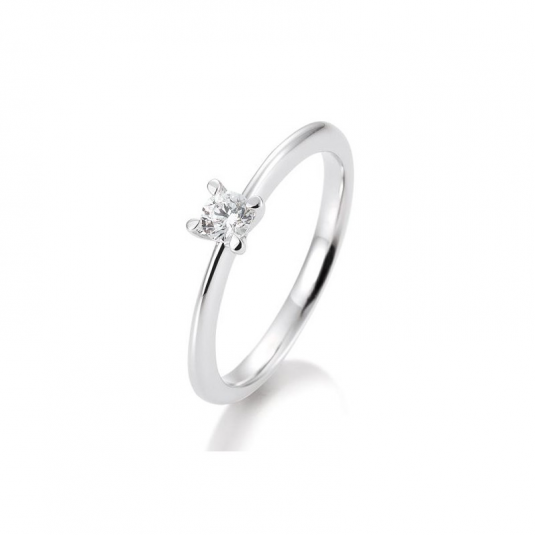 SOFIA DIAMONDS prsten z bílého zlata s diamantem 0,20 ct prsten BE41/05635-W