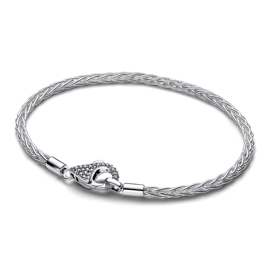 PANDORA stříbrný Moments náramek s pavé zapínáním náramek 594462C01