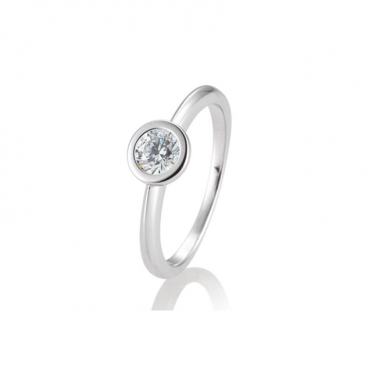 SOFIA DIAMONDS prsten z bílého zlata s diamantem 0,50 ct prsten BE41/85133-6-W