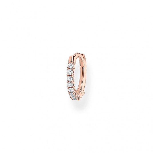 THOMAS SABO kusová náušnica Stones rose gold CR658-416-14