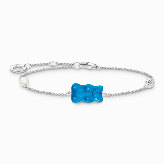 THOMAS SABO x HARIBO náramek Blue goldbears & pearl náramek A2151-052-1