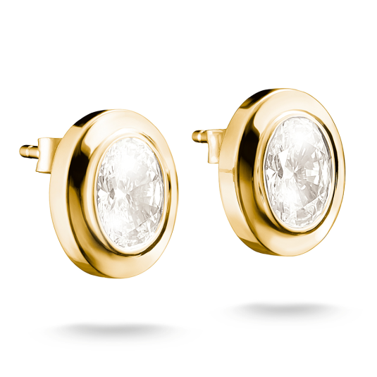 THOMAS SABO náušnice Oval with Zirconia Stones náušnice H2342-414-14