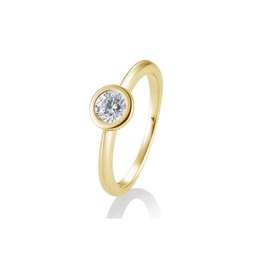 SOFIA DIAMONDS prsten ze žlutého zlata s diamantem 0,50 ct prsten BE41/85133-6-Y