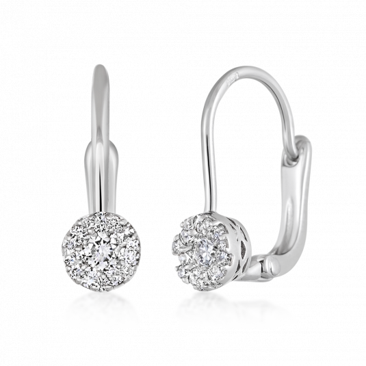 SOFIA zlaté náušnice s diamantem 0,244 ct náušnice GEMBO28424-14