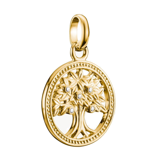 THOMAS SABO CONNECT přívěsek charm Tree of Love gold-plated přívěšek CC1262-414-14