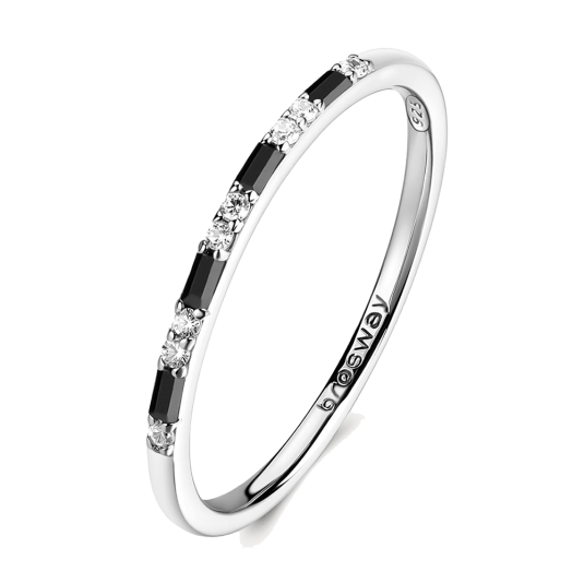 BROSWAY stříbrný prsten Fancy Mystery Black prsten BWFMB128