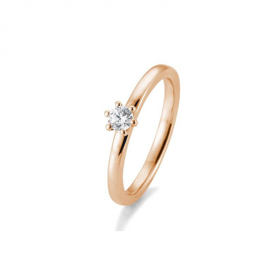 SOFIA DIAMONDS prsten z růžového zlata s diamantem 0,20 ct prsten BE41/05989-R