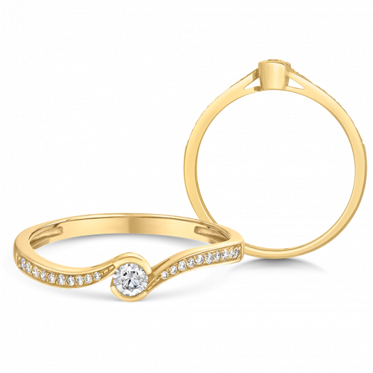 SOFIA DIAMONDS zlatý zásnubní prsten s brilianty prsten CK50004491250