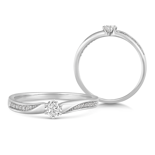 SOFIA DIAMONDS zlatý zásnubní prsten prsten UDRG42906W-H-I1