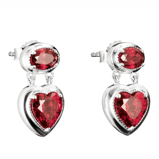 THOMAS SABO náušnice Red Heart Stones náušnice H2340-051-10