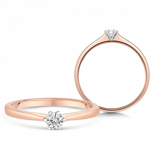 SOFIA DIAMONDS zlatý zásnubní prsten s diamantem 0,15 ct prsten UDRG46873R-H-I1