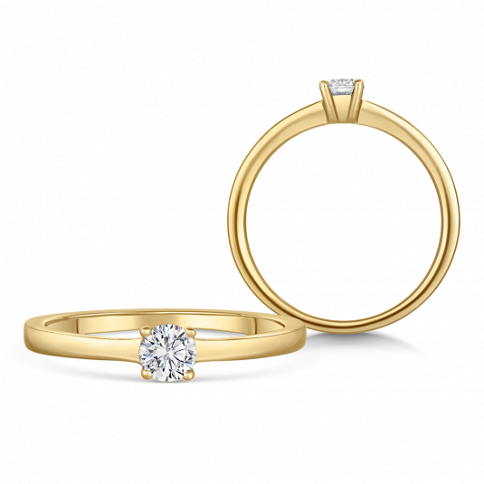 SOFIA DIAMONDS zlatý zásnubní prsten s diamantem 0,25 ct prsten BDRB00065YG