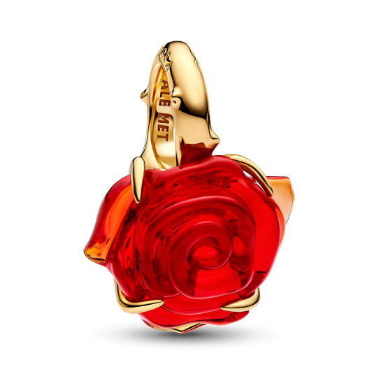 PANDORA Disney pozlacený korálek Kouzelná růže přívěšek 764018C01