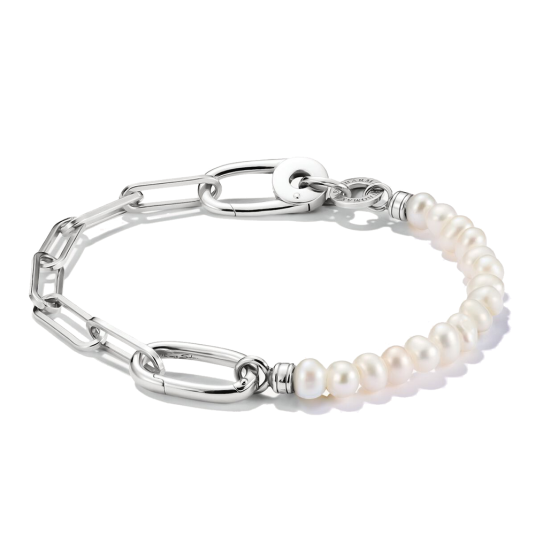 THOMAS SABO CONNECT náramek Pearls with connect link silver náramek C1209-082-14