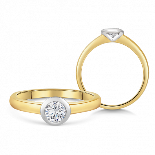 SOFIA DIAMONDS zlatý zásnubní prsten s diamantem 0,40 ct prsten BDRB00158YG