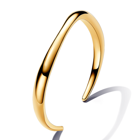 PANDORA ESSENCE pozlacený pevný otevřený náramek náramek 563310C00