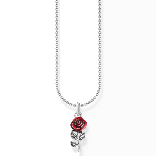 THOMAS SABO dámský náhrdelník Red rose náhrdelník KE2219-664-10