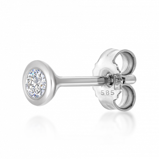SOFIA DIAMONDS zlatá kusová náušnice s diamantem 0,04 ct H/SI3 náušnice CK30004581855