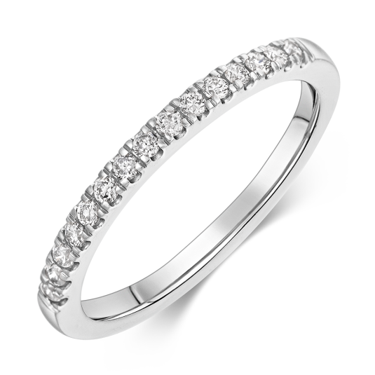 SOFIA DIAMONDS zlatý prsten s laboratorními diamanty 0,19 ct DE/VS+ prsten LABGBD91560WG