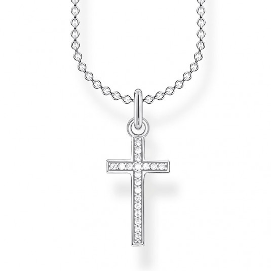 THOMAS SABO necklace Cross peacock M 