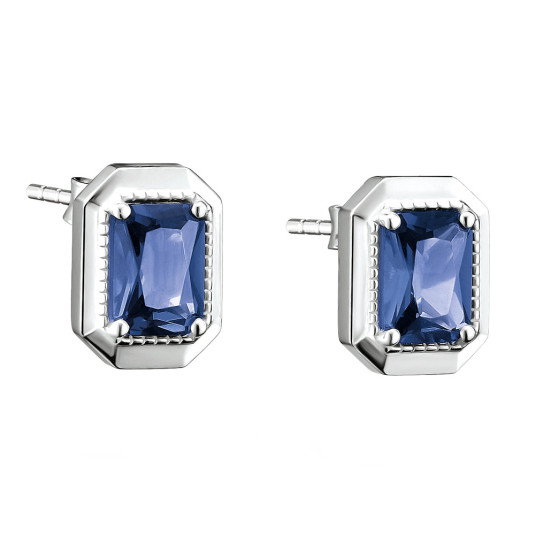 THOMAS SABO náušnice Octagon blue náušnice H2353-699-1