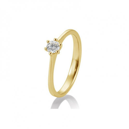 SOFIA DIAMONDS prsten ze žlutého zlata s diamantem 0,20 ct prsten BE41/85870-Y