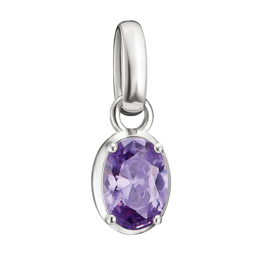 THOMAS SABO CONNECT přívěsek charm Birthstone February přívěšek CC1330-051-13