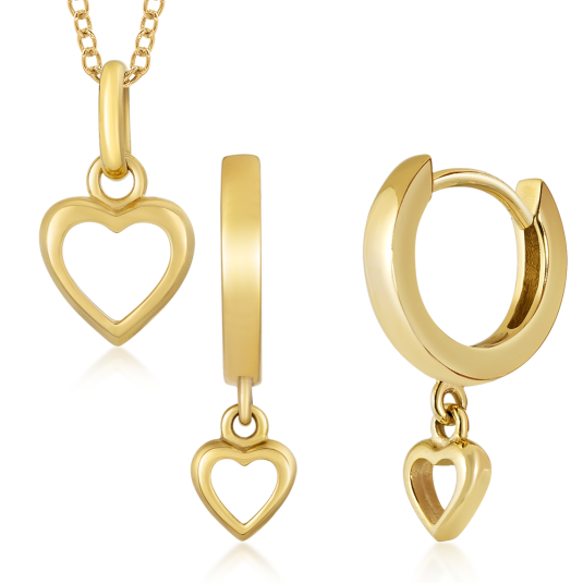 SOFIA zlatý set náušnice a přívěsek šperkový set SJ234536.400+SJ234535.400
