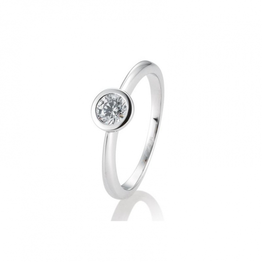 SOFIA DIAMONDS prsten z bílého zlata s diamantem 0,40 ct prsten BE41/85132-6-W
