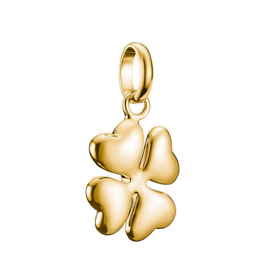 THOMAS SABO CONNECT přívěsek charm Lucky clover gold-plated přívěšek CC1236-413-39