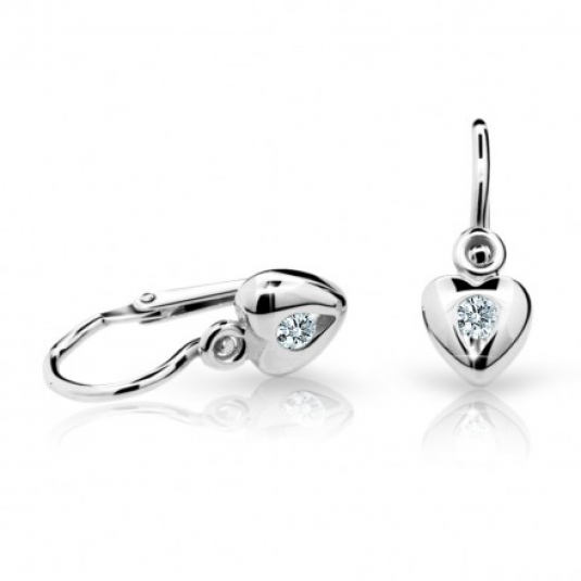 CUTIE DIAMONDS zlaté náušnice srdce C1556 náušnice ND1556-10-D-X-2