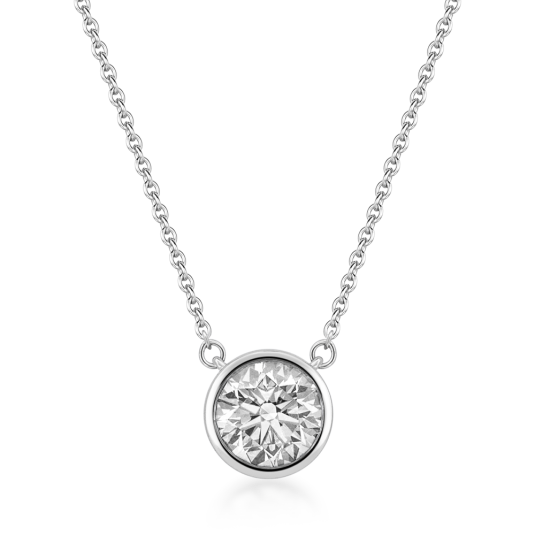 SOFIA DIAMONDS zlatý náhrdelník s laboratorním diamantem 0,5 ct DE/VS+ náhrdelník LABGPD41013WG