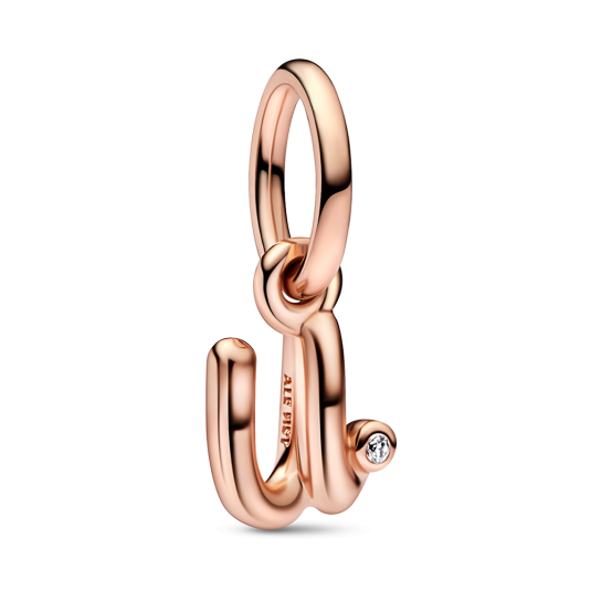 PANDORA pozlátená korálka písmeno U 782479C01