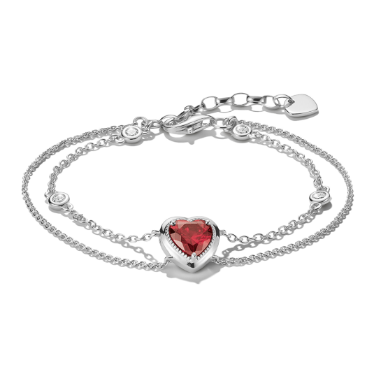 THOMAS SABO náhrdelník Red Heart Stone náramek A2222-051-10