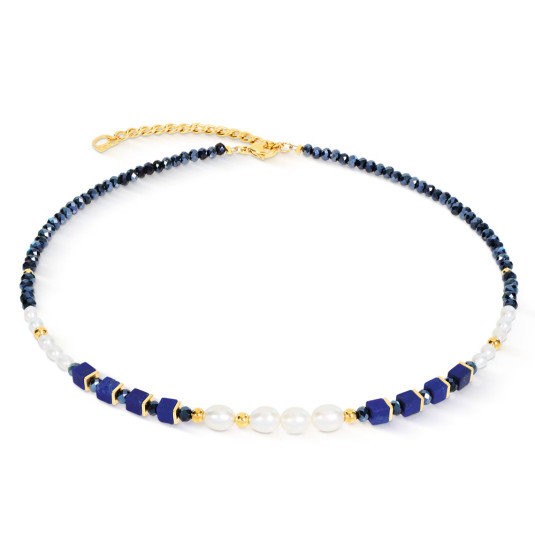 COEUR DE LION náhrdelník Cosmic Pearls Midnight Gold náhrdelník 1135-10-0700