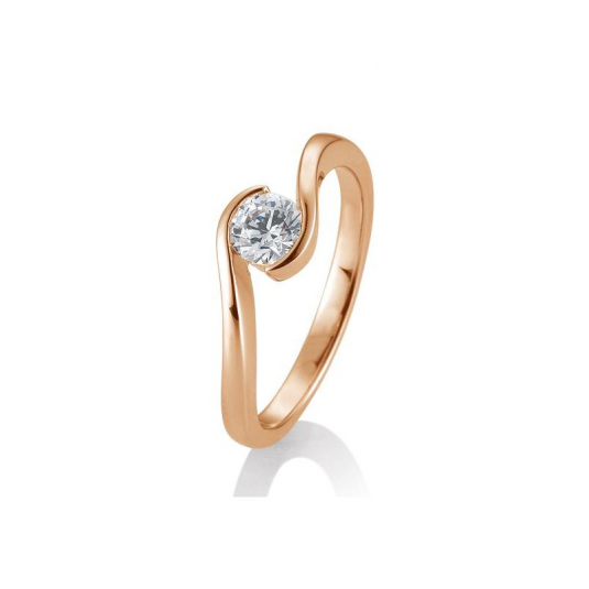 SOFIA DIAMONDS prsten z růžového zlata s diamantem 0,50 ct prsten BE41/85946-R