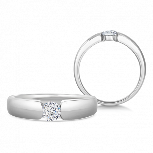 SOFIA DIAMONDS zlatý zásnubní prsten s diamantem 0,35 ct prsten BDRB00136WG