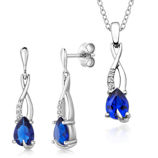 SOFIA stříbrný set náušnice a přívěsek šperkový set AEAE5936Z,SSY/R+AEAP4253Z,SSY/R